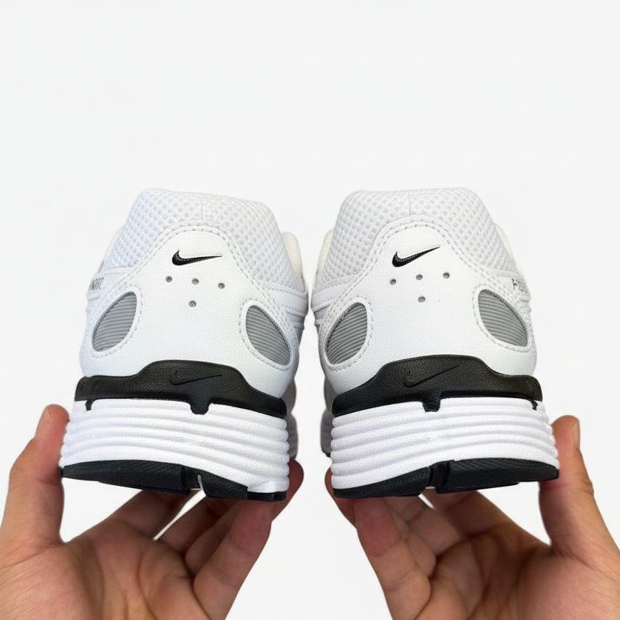 Nike P-6000 White Metallic Silver Black