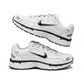 Nike P-6000 White Metallic Silver Black