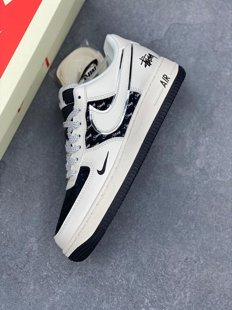 Stüssy x Nike Air Force 1 Low Black & Beige