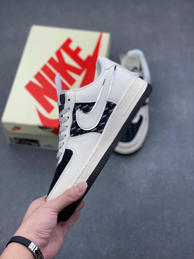 Stüssy x Nike Air Force 1 Low Black & Beige