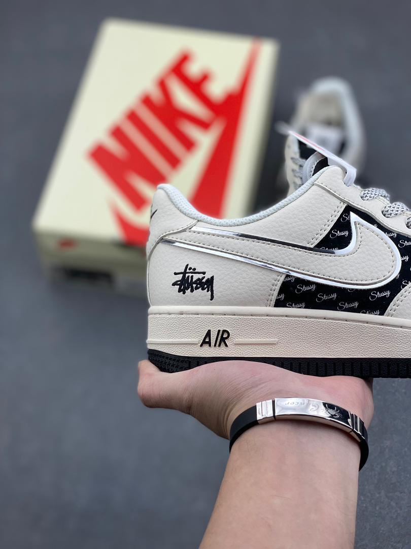 Stüssy x Nike Air Force 1 Low Black & Beige